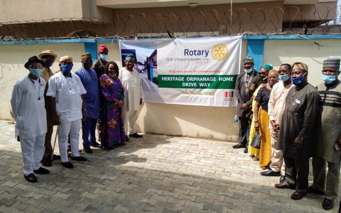 Rotary Club of Victoria Garden City Commissions Drive Way at Heritage Home