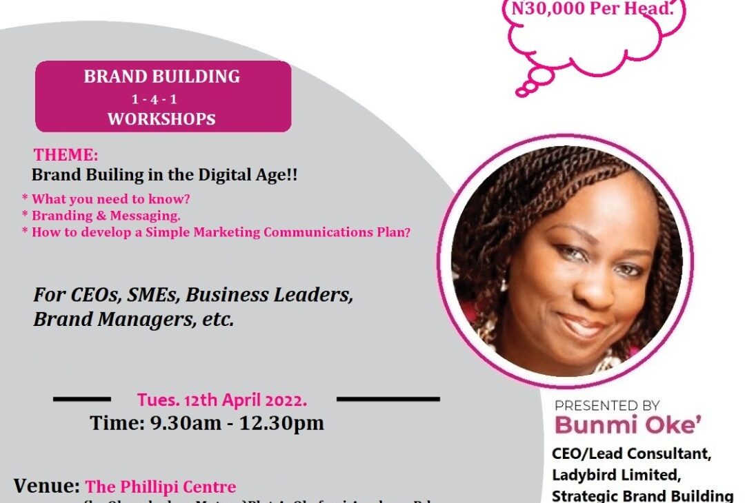 Ladybird to hold Brand Building Workshop on April 12