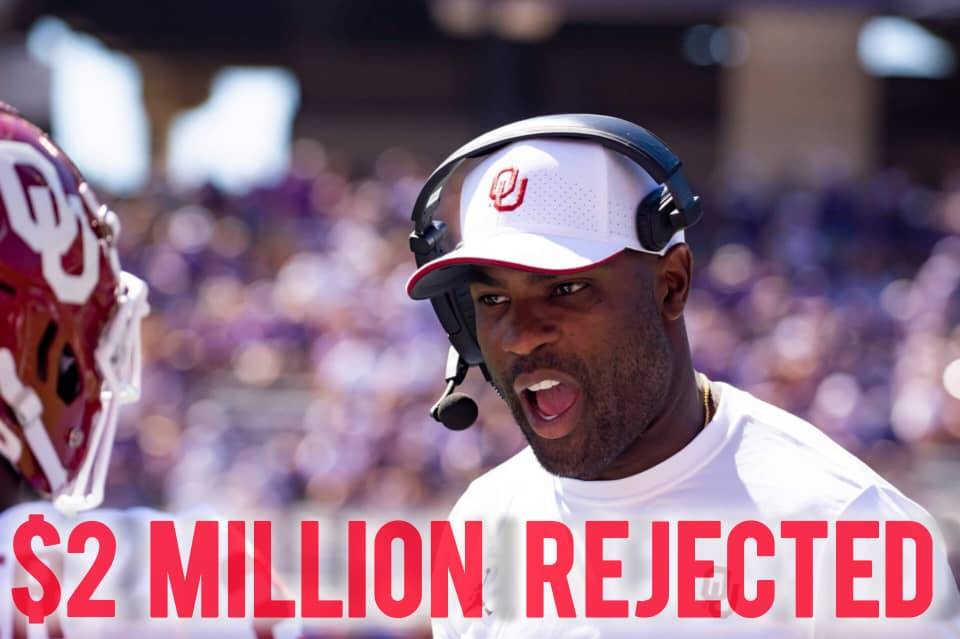 OU Running back coach DeMarco Murray  has turned down a jaw-dropping $2 million offer from the Michigan Wolverines… Despite the eye-popping figure and the prestige of joining one of the big powerhouses in college football, MURRAY chose loyalty over money. In a brief statement released by Oklahoma Athletics, Corey said: ”The Sooners isn’t just a job—it’s a mission. The culture we’ve built here, the people, the players—this is where I want to be. The rivalry means everything, and I’d rather be on the right side of it.” His decision has not only won admiration from the OU fans but has also…