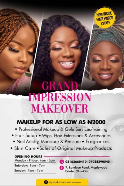 Women Connect Advert - Grand Impression Make-Over